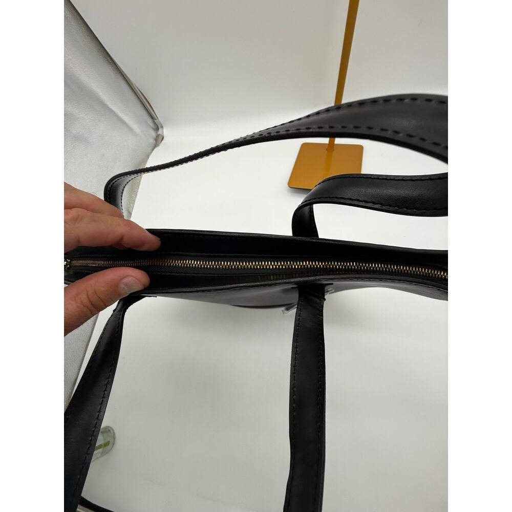 Louis Vuitton Epi Saint Jacques PM Black Leather Handbag VI0986 Short Handle⁠ - Picture 10 of 11